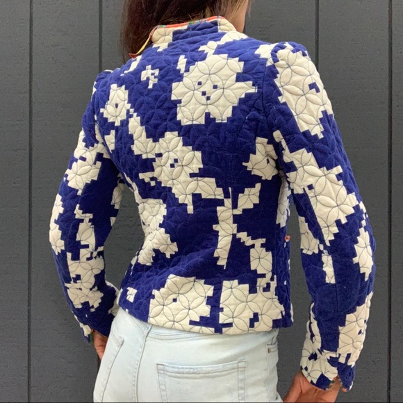 SOLD!!!Anthropologie Elevenses quilted jacket Sz 4 - Picture 3 of 6